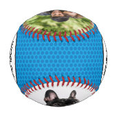 世界の最高のパパ、パパ、父2 Photoおもしろいブルー 野球ボール (裏面)