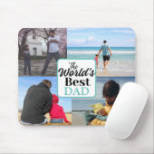 世界の最高のパパ |フォトカスタムコラージュ マウスパッド (マウス)