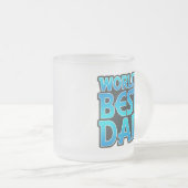 世界の最高のパパ フロストグラスマグカップ (正面右)