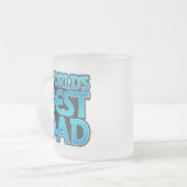 世界の最高のパパ フロストグラスマグカップ (正面左)