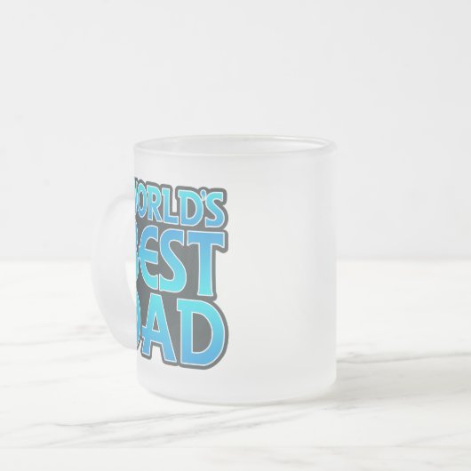 世界の最高のパパ フロストグラスマグカップ (正面左)