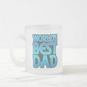 世界の最高のパパ フロストグラスマグカップ (左)