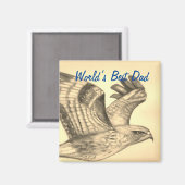 世界の最高のパパ マグネット (正面/裏面)