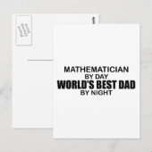 世界の最高のパパ – 数数学者 ポストカード (正面/裏面)
