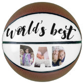 世界の最高のパパ |父の日の写真 バスケットボール (正面)