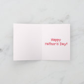 世界の最高のパパ! |赤いハート父の日 カード (内部)