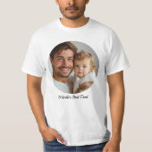 世界の最高のパパTシャカスタムツ Tシャツ (正面)