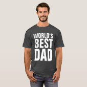 世界の最高のパパTシャツティー Tシャツ (正面フル)