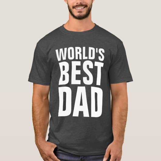 世界の最高のパパTシャツティー Tシャツ (正面)
