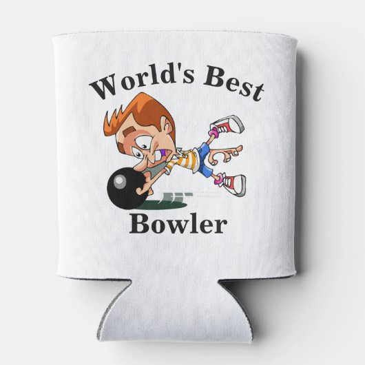 世界の最高のボウリングをする人、 クリケットの投手 缶クーラー (裏面)