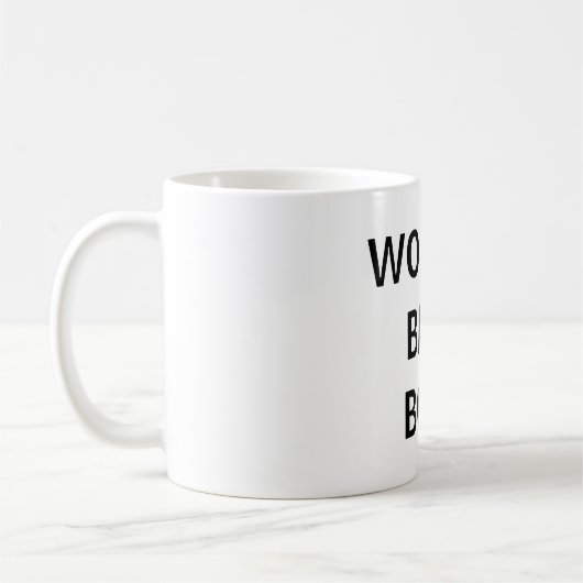 世界の最高のボスオフィスMag コーヒーマグカップ (左)