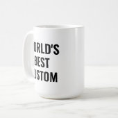 世界の最高のボスカスタムMugテンプレートオフィスのギフト コーヒーマグカップ (正面左)