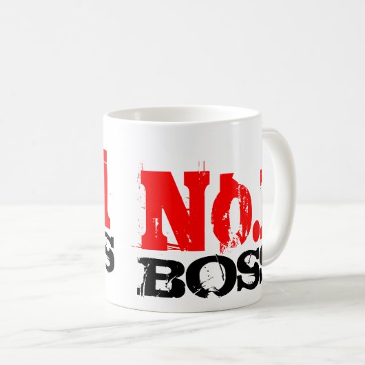 世界の最高のボスコーヒーマグ |第1号 コーヒーマグカップ (正面右)