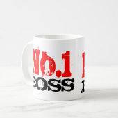 世界の最高のボスコーヒーマグ |第1号 コーヒーマグカップ (正面左)
