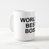 世界の最高のボスマグ コーヒーマグカップ (正面左)