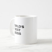 世界の最高のボスマグ コーヒーマグカップ (正面左)