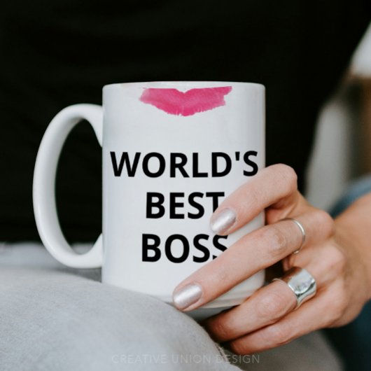 世界の最高のボス口紅ギフト コーヒーマグカップ
