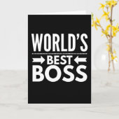 世界の最高のボス カード (黄色い花)