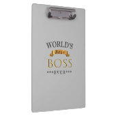 世界の最高のボス クリップボード (右)