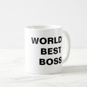 世界の最高のボス コーヒーマグカップ (正面右)