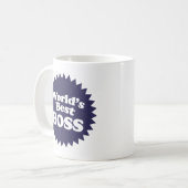 世界の最高のボス コーヒーマグカップ (正面左)