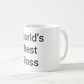 世界の最高のボス コーヒーマグカップ (正面右)