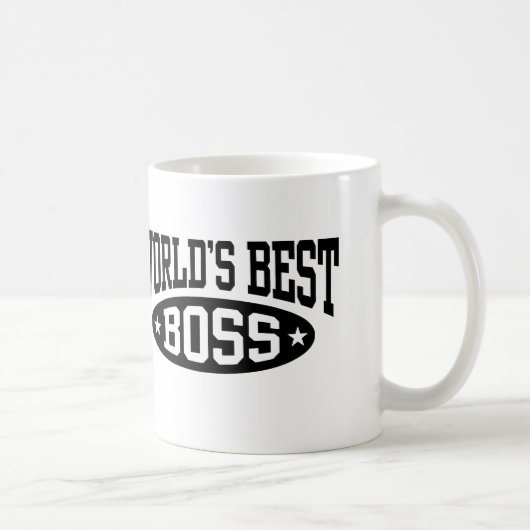 世界の最高のボス コーヒーマグカップ (右)