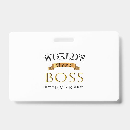 世界の最高のボス バッジ (正面)