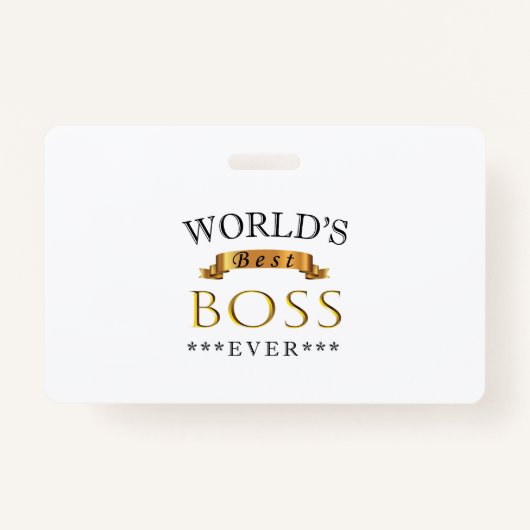 世界の最高のボス バッジ (正面)