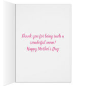 世界の最高のボーナスママハッピー母の日ピンク (内側 (右))