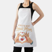 世界の最高のボーナスママ義母 | ハートハンドギフト エプロン (インサイチュ)