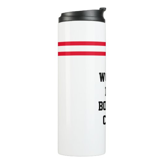 世界の最高のボーリング監督 |ボーリングピンのストライプ タンブラー (回転左)