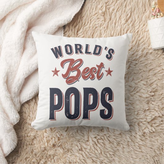 世界の最高のポップ お父さんのおじいちゃんギフト クッション (ブランケット)