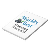 世界の最高のマッサージセラピスト ノートパッド (回転)