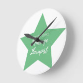 世界の最高のマッサージセラピスト ラウンド壁時計 (傾斜)