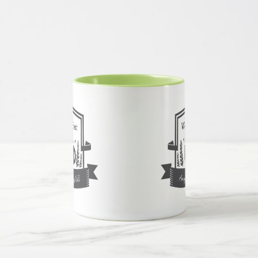 世界の最高のママが自分の名前を愛する マグカップ (中央)