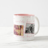 世界の最高のママピンクカスタムの写真 ツートーンマグカップ (正面右)