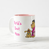 世界の最高のマママグ ツートーンマグカップ (正面左)