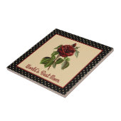 世界の最高のマママバーグンディバラオンブラックハーレクイン タイル (側面)