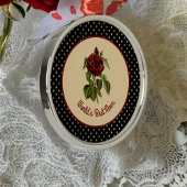 世界の最高のマママバーグンディバラオンブラックハーレクイン メタルオーナメント