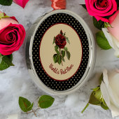 世界の最高のマママバーグンディバラオンブラックハーレクイン メタルオーナメント