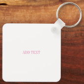 世界の最高のママ、ピンクのフレームのキーチェーン キーホルダー (裏面)