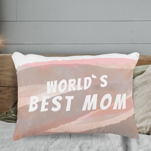 世界の最高のマムピーチピンクの水色 アクセントクッション