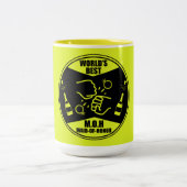 世界の最高のメイド・オブ・オーナー(花嫁付き添い人) ツートーンマグカップ (中央)