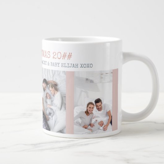 世界の最高のメリークリスマスのお母さん4写真 ジャンボコーヒーマグカップ (右)