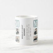 世界の最高のモーミーの写真コラージュのコーヒーマグ コーヒーマグカップ (中央)