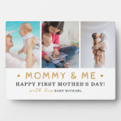 世界の最高のモーミー – Happy 1st Mother's Day フォトプラーク (正面)