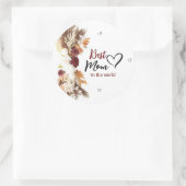 世界の最高の丸ステッカーの心の中の母親 ラウンドシール (バッグ)