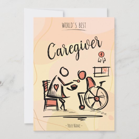 世界の最高の介護士・車椅子の人 シーズンカード (正面)