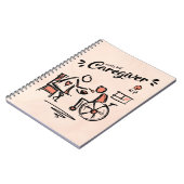 世界の最高の介護士・車椅子の人 ノートブック (左側)